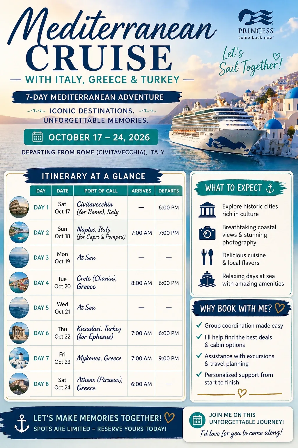 Mediterranean - Italy, Greece & Turkey